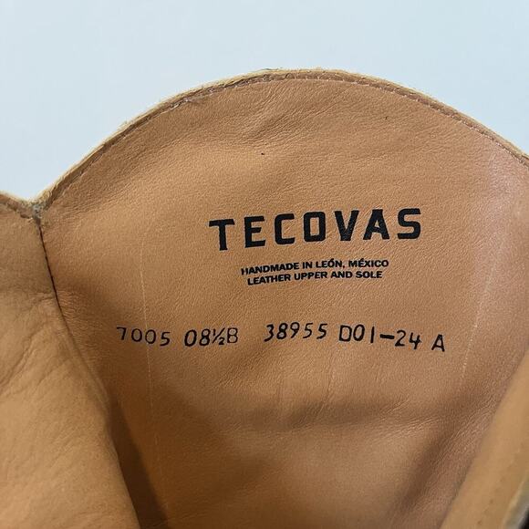 Tecovas The Dakota Women's Cowgirl Boots Size 8.5 Whitewash Bovine Western NWOB - Picture 15 of 16